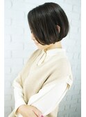 《knit銀座 佐野元気》黒髪20代30代40代前下がりショートボブ