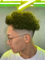 グリーディーフォックス 三軒茶屋(GreedyFOX)&nbsp;波巻き/マッシュパーマ/ウルフ/ハイライト<理容室>三軒茶屋