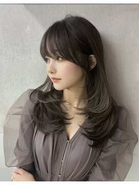 オリジンズヘアーセカンド 守谷店(Origins hair 2nd) レイヤースタイル×カーキ系ベージュカラー×メテオTR