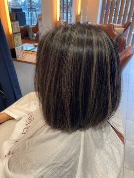 リベア トウキョウ 東大島店(Rever Tokyo) ツヤサラボブ/ハイライト[東大島/東大島駅]