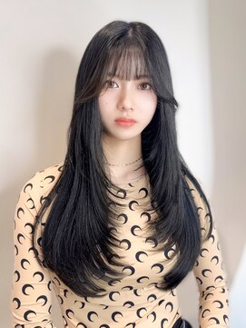 ノエシキカ(noe sikika) くびれヘア/アプリコットオレンジ/ハイライトカラー/栄A91