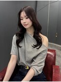 レイヤーカット ラベンダーカラー