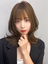 ドロシー 郡山桑野店(Dorothy) 黒髪ボブルフネビージュ小顔ワンレン