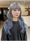ブリーチ/ハイトーン/ホワイト/シルバー/ブルー/デザインカラー