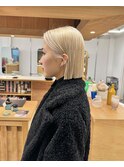 blonde hair