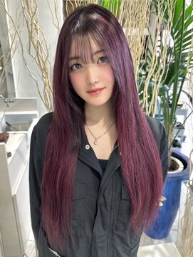 チャオ バイ ミチ(Chao by MICHI) 【ChaoMICHI yu-ka】パープル 顔周りレイヤー