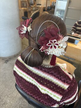 ワン 茅ヶ崎(ONE002) 卒業式水引きアレンジヘア