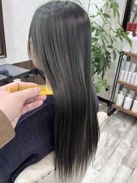 ベルヘアーデザイン 堺東(Belle hair Design) オリーブグレージュアディクシーカラー韓国風外国人風堺東