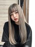【ラフ盛れロング】人毛エクステ60本＋カラー＋なじませカット＋生オイルTR