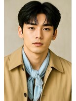 にもう&nbsp;サーフカール&ブルーブラック　フェザーパーマ サーフMH69