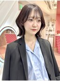 あご下3cmオリーブグレージュ