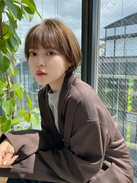 ロンドロゼ 池袋(Lond rose) ♪ グランマッシュ/細めハイライト/ショート/白髪ぼかし/前髪/９