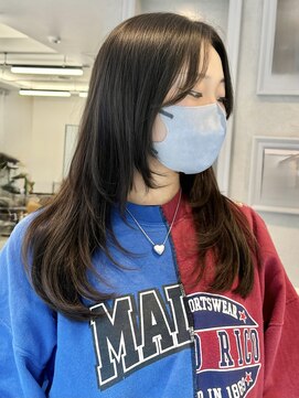 シエル バイ ケンジ 登戸 生田(CIEL by KENJE) レイヤーカット顔周りコテ巻き