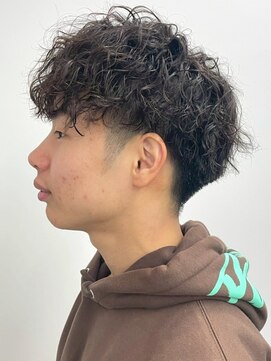 ラギッド 大野城店(RUGGED) ツイスパ ツーブロックマッシュ メンズパーマ 刈り上げ