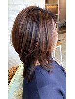 カシータ フロル 尾張旭店(Casita flor)&nbsp;ミディアムレイヤー×アンブレラカラー