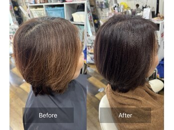 カットハウス 夢(CUT HOUSE 夢)の写真/ハリコシのある潤う髪へ髪質改善しませんか♪ダメージを受けた頭皮もしっかりケア☆艶やかで美しい髪へ…★