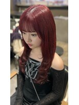 リア(Li'a)&nbsp;レッド/赤髪/レイヤー/ロング/かわいい/小顔/名古屋