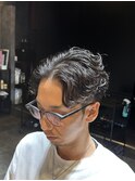ルーズパーマ刈り上げセンターパートニュアンスパーマ木更津