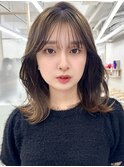 ★三鷹レイヤーカット韓国コテ巻き風パーマ顔周り前髪カットボブ