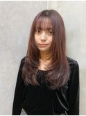 ロングレイヤー/レッドブラウン