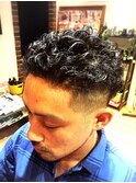 ワイルドリーゼントパーマ
