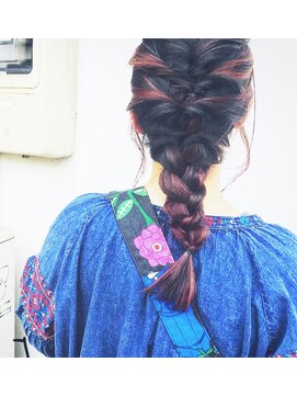 ホロホロヘアー(Hair) インナーカラー×アレンジ