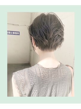 ヘアーアンドアトリエ マール(Hair&Atelier Marl) 【Marl】オリーブグレージュカラーの無造作ショートボブ♪