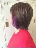 インナーカラーｘソフトウルフ