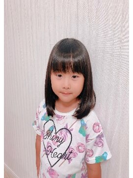 美容室ぱふ 土浦店 女の子キッズカット☆ふんわりセミロング