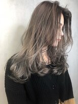 ラル 立川(lar)&nbsp;シルクベージュ_ オリーブカラーハイライトカラードレスヘア