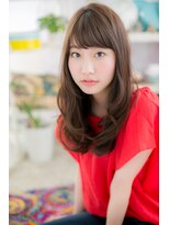 ヘアアンドビューティー ミック(Hair & Beauty miq) オリーブアッシュくせ毛風ニュアンスロングストカールa