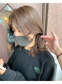 20代/30代/40代/韓国/くびれヘア/柔らかくなれるベージュカラー