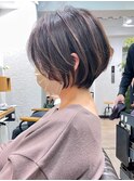 絶壁解消/ひし形/前下がり/大人ショートボブ/30代/40代★猪狩★