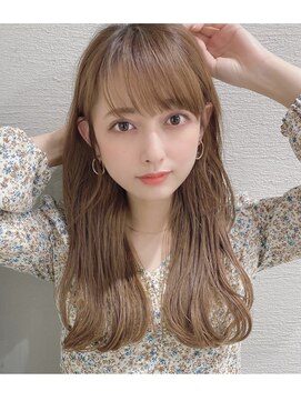 シルクレイ 吉祥寺店(Silk-lei) ナチュラル可愛いフェザーバング/ミルキーベージュ/レイヤー