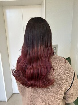 ガリカ シーム(Gallica/SEAM) 【桑原雪音】地毛風グレージュ×ピンクブラウン/デザインカラー