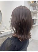 ◆くびれワンカール美髪ミディアム ピンクブラウン◆
