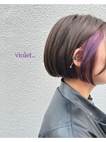 グラムヘアデザイン(g. hair design)&nbsp;《ポイントブリーチで作るバイオレットカラー》