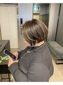 40代50代小顔似合わせカットくびレイヤーエモージュ大人可愛い