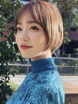 ネオリーブ アンド 渋谷店(Neolive &)&nbsp;斜めバング/グレージュカラー/シルキーベージュ/韓国/渋谷