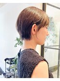 ショートカット×ひし形ショートボブ×前髪あり20代30代40代