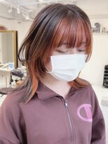 コレット 大宮(collet)&nbsp;[アンブレラカラーインナーピンクオレンジ]ボブルフ 大宮/韓国