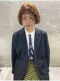 ボブパーマ×レイヤーカット