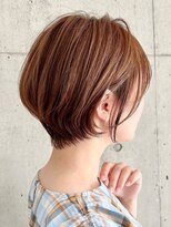 ビームズ トータルビューティー 西中島店(Bee ms Total Beauty)&nbsp;小顔見せショートベージュカラーブリーチしない透明感カラー