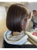 【井上】髪質改善縮毛矯正ストレート結べるボブ