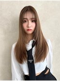 NGELICA 大人かわいい 内巻き マロンベージュ