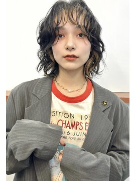 ノイ(noii) インナーカラー/ボブ/ボブパーマ/パーマ風コテ巻き