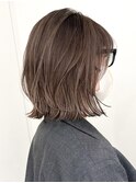 ハイライトバレイヤージュダブルカラーショートカット30代40代