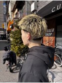 スペインカールツイストパーマ波巻きパーマ短髪メンズ