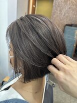 ヘアメイク デザート(HAIR MAKE DESART) 木村法子【ショートボブ×ハイライト(ミルクティー)】