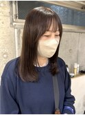大人上品なレイヤーカット/オリーブブラウン